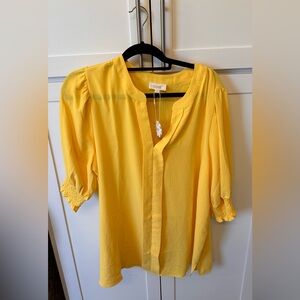 NWT Oddy Yellow top